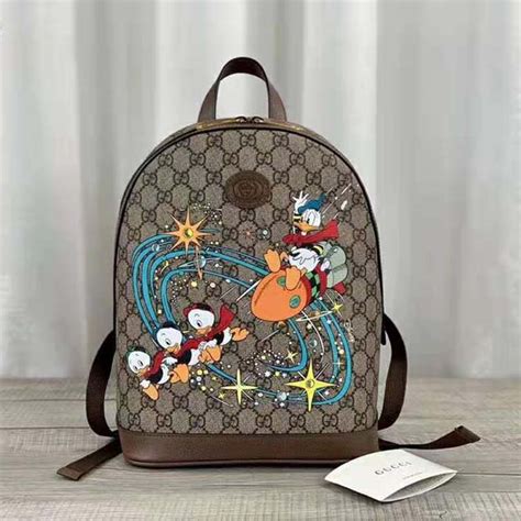 disney x gucci donald duck small backpack|Gucci Disney round bag.